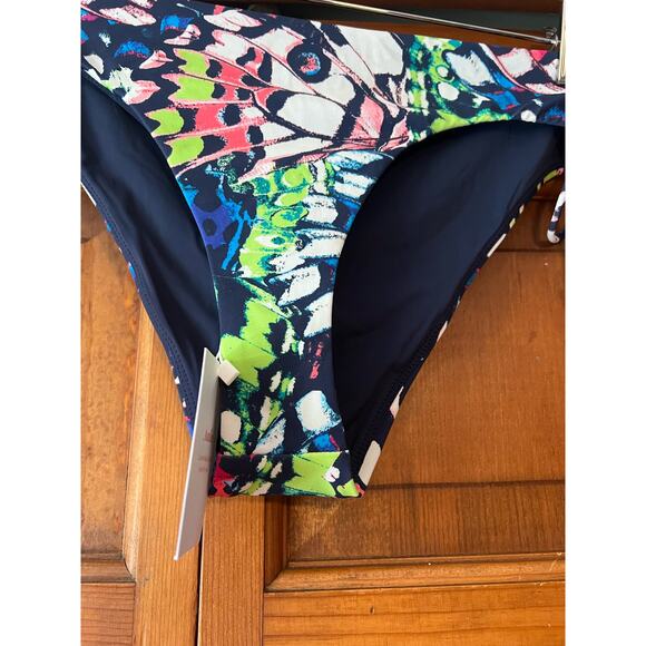 NWT Andie Women's The Waikiki Bikini Bottom Eco Nylon Butterfly Print Size S - Picture 3 of 12